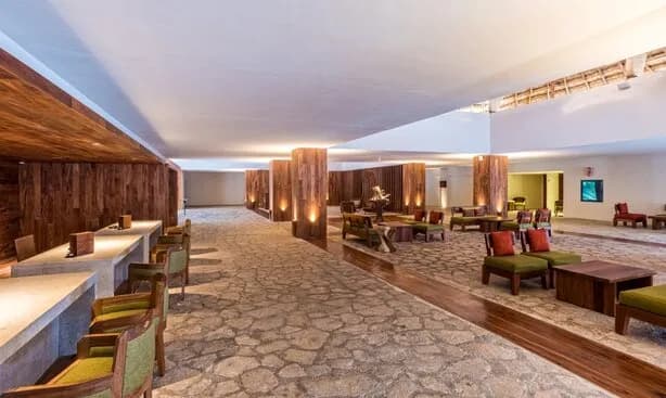 The lobby at Presidente Intercontinental Resort & Spa in Cozumel, Mexico. The lobby at Presidente Intercontinental Resort & Spa in Cozumel, Mexico.