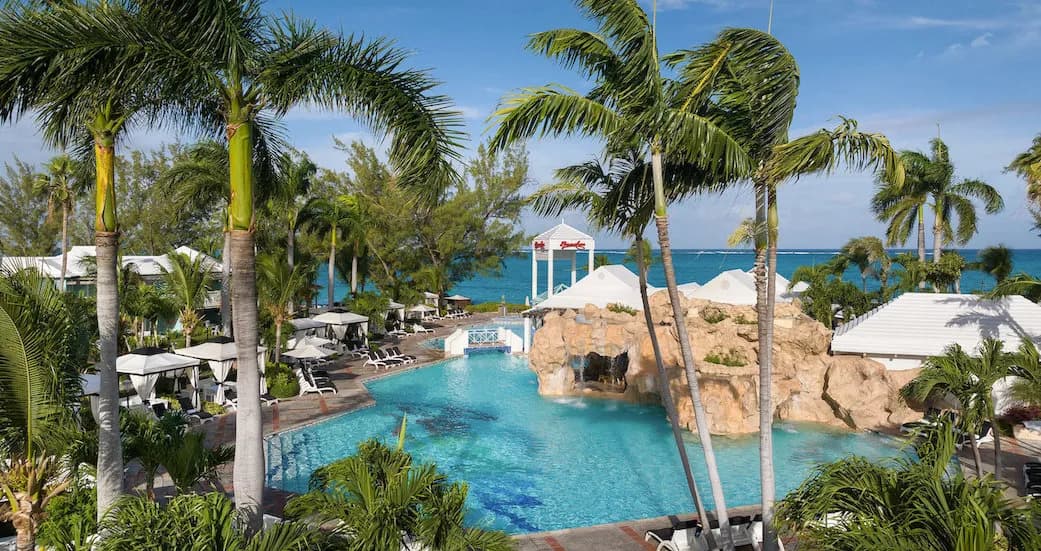 Another pool at the Beach Resort with an artificial cave Another pool at the Beach Resort with an artificial cave