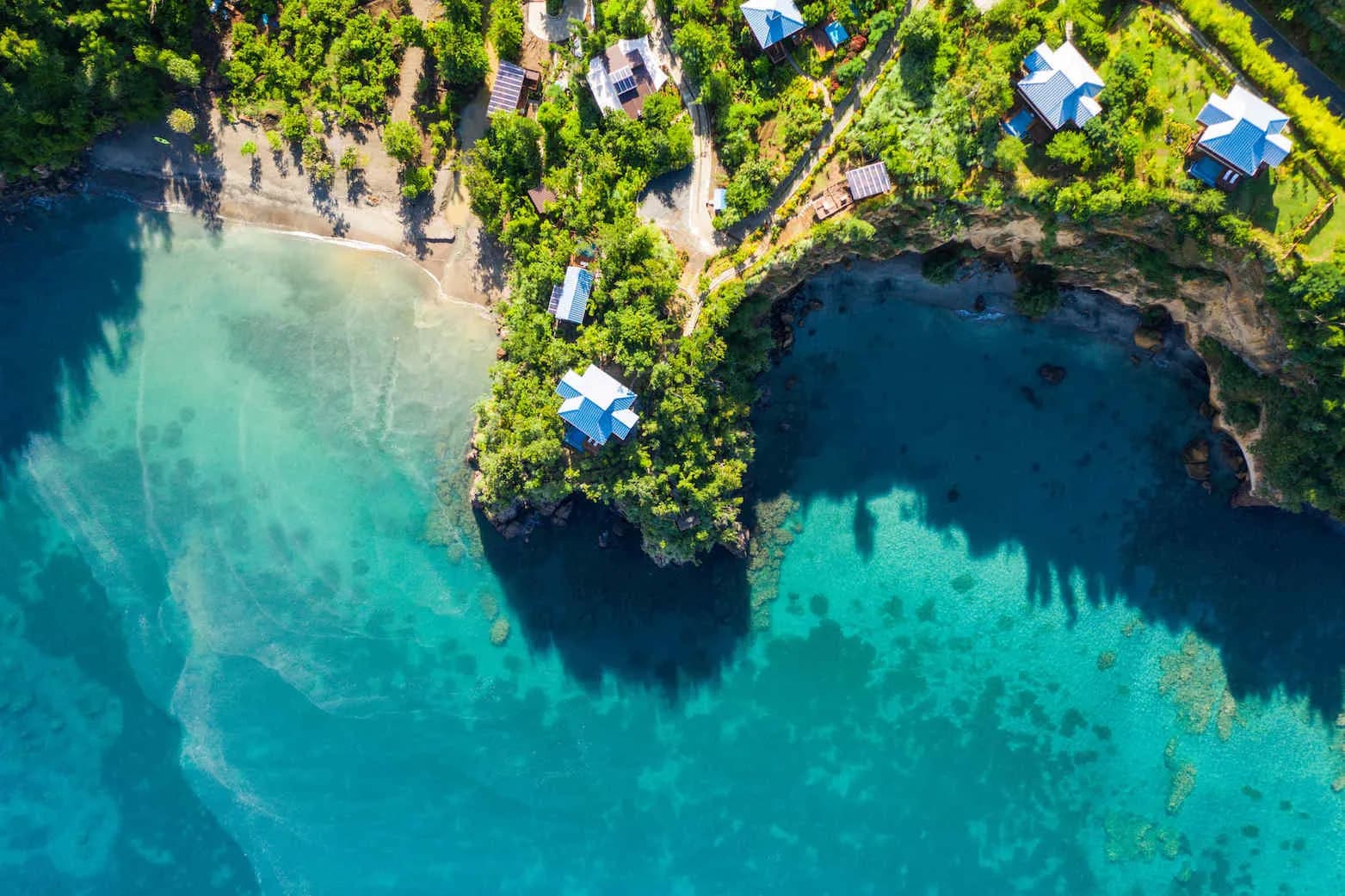 Aerial view of Secret Bay Aerial view of Secret Bay