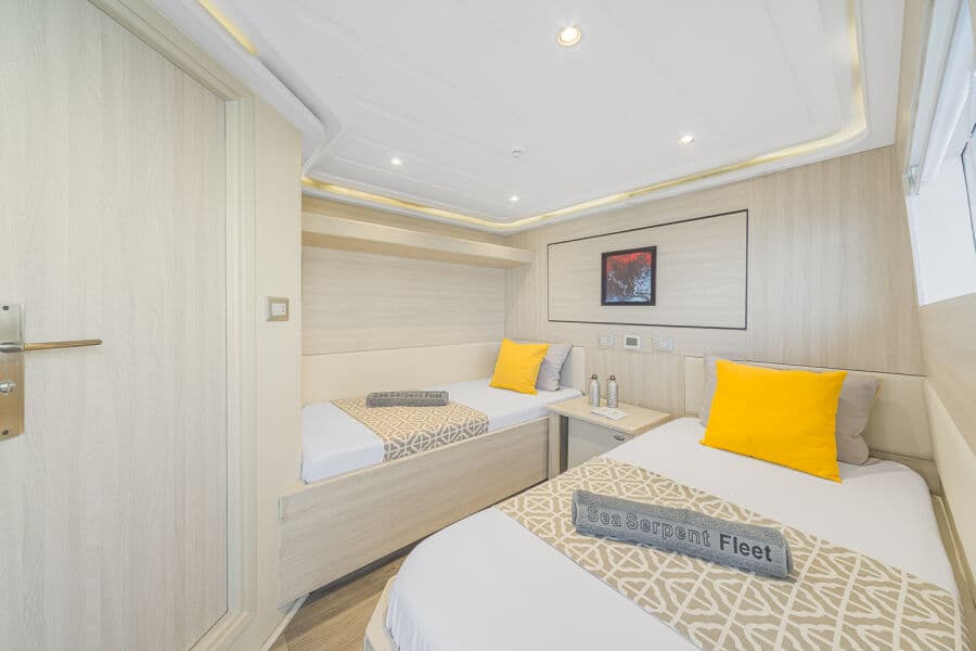 Standard Twin or Double bed Upper Deck - image Standard Twin or Double bed Upper Deck - image