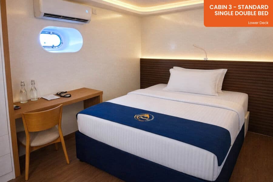 Standard Single (Double Bed) Lower Deck - image Standard Single (Double Bed) Lower Deck - image